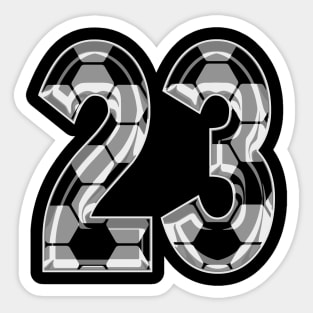 Soccer Number 23 Soccer Jersey #23 Soccer Mom Player Fan Sticker